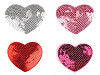 Iron on Patch Heart with sequins