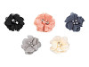 Flori textile cu perle și strasuri,5 cm