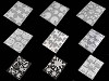 Patchs thermocollants réfléchissants, 9 x 12 cm - étoile, fleur, coeur, smiley, voiture, chien, hérisson, pingouin, main