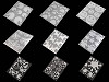 Reflective Iron-on Patches 9x12 cm - star, flower, heart, smiley, car, dog, hedgehog, penguin, hand