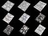 Reflective Iron-on Patches 9x12 cm - star, flower, heart, smiley, car, dog, hedgehog, penguin, hand