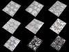 Parches termoadhesivos reflectantes 9x12 cm - estrella, flor, corazón, carita sonriente, coche, perro, erizo, pingüino, 
