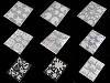 Reflective Iron-on Patches 9x12 cm - star, flower, heart, smiley, car, dog, hedgehog, penguin, hand