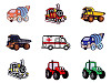 Nažehlovačka nákladné auto, traktor, bager, vláčik, miešačka