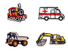 Aufbügler LKW, Traktor, Bagger, Zug, Betonmischer