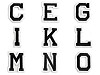Letras termoadhesivas
