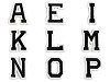 Iron on Letters