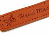 Eco Leather Clothing Label Hand Made 15x50 mm