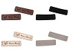 Etykietka / ozdoba / metka z eko-skóry Hand made 15x50 mm