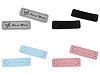 Verzierung / Aufnäher / Kunstleder Handmade 15x50 mm