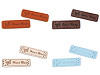 Verzierung / Aufnäher / Kunstleder Handmade 15x50 mm