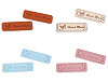 Eticheta piele Hand made, 15x50 mm