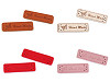 Eticheta piele Hand made, 15x50 mm