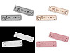 Verzierung / Aufnäher / Kunstleder Handmade 15x50 mm