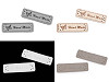 Eco Leather Clothing Label Hand Made 15x50 mm