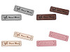Eticheta piele Hand made, 15x50 mm