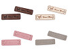 Verzierung / Aufnäher / Kunstleder Handmade 15x50 mm