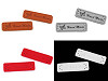 Verzierung / Aufnäher / Kunstleder Handmade 15x50 mm