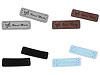 Verzierung / Aufnäher / Kunstleder Handmade 15x50 mm