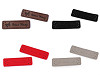 Varrható műbőr címke / dísz / Handmade 15x50 mm dísz