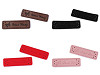 Etiqueta de ropa de ecopiel hecha a mano 15x50 mm