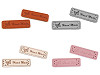 Eco Leather Clothing Label Hand Made 15x50 mm