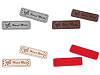 Eco Leather Clothing Label Hand Made 15x50 mm