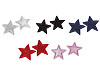 Iron on Patch, Star with glitter
