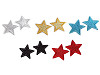 Toppa termoadesiva, motivo: stella, con glitter