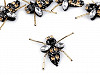 Aplikacja pszczoła z szlifowanymi kamyczkami 
