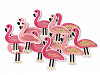 Aufbügler Flamingo mit Pailletten