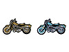 Iron-on Patch Cat Motorbike