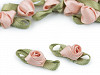 Rose / Knospe mit Blütenblättern Satin