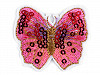 Nažehlovačka motýľ s flitrami