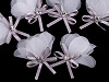 Monofil Blüte mit Steinchen und Schleife