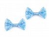 Satin Bow with Polka Dots 20x40 mm