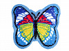 Aplikácia motýľ s obojstrannými flitrami