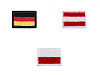 Nažehlovačka mini vlajka - Nemecko, Rakúsko, Polsko, Švajčiarsko, Slovensko