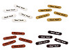 Aufnäher/Etikett aus Kunstleder – Hand Made 10 x 48 mm