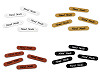 Aufnäher/Etikett aus Kunstleder – Hand Made 10 x 48 mm