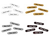 Sew-on Patch / Applique / Label, from Eco Leather, Hand Made 10x48 mm