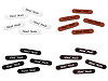 Aufnäher/Etikett aus Kunstleder – Hand Made 10 x 48 mm