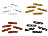 Aufnäher/Etikett aus Kunstleder – Hand Made 10 x 48 mm