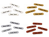 Naszywka / metka z eko skóry Hand Made 10x48 mm 