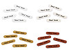 Naszywka / metka z eko skóry Hand Made 10x48 mm 