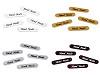Sew-on Patch / Applique / Label, from Eco Leather, Hand Made 10x48 mm