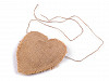 Jute Heart with Filling and String