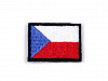 Toppa da cucire / etichetta – motivo: bandiera ceca