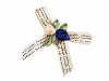 Maslis rózsavirág kiitűző / születésnapi kitűző