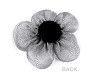 Flor de organza con cuentas, para coser o pegar Ø4,5 cm